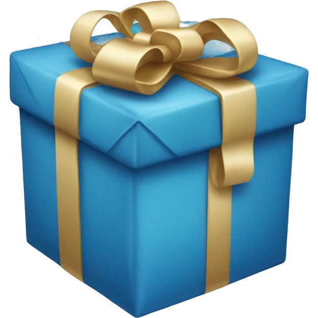 blue christmas presents emoji