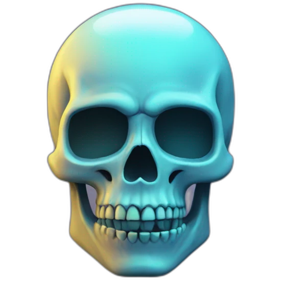 glow skull emoji