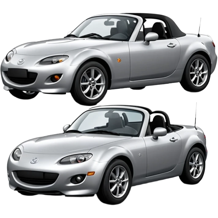 mazda mx-5 NC 2008 silver hardtop (not ND) emoji