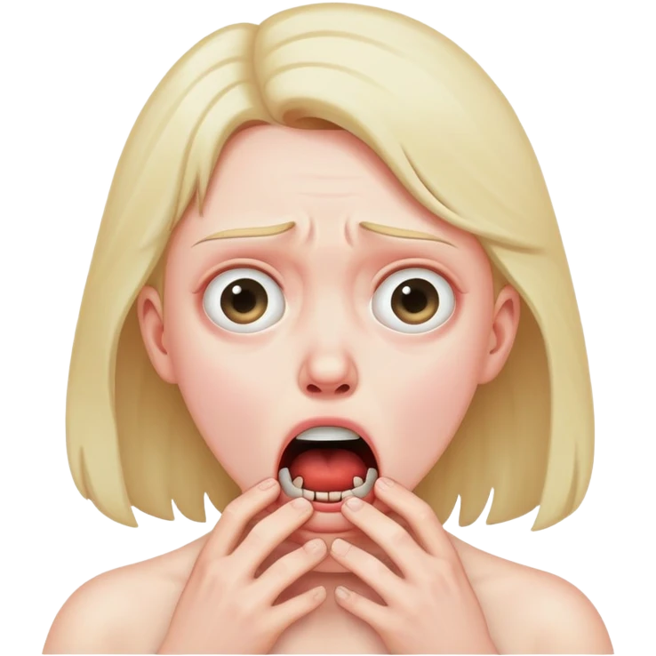 person choking themselves emoji