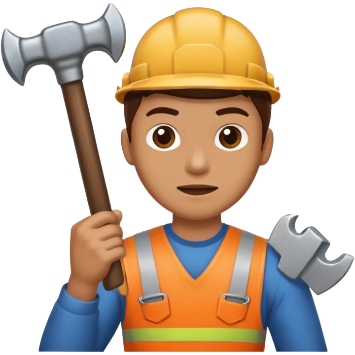 person holding a hammer emoji