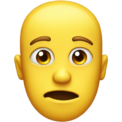Yellow face emoji with awkward smile and tears in its eyes emoji