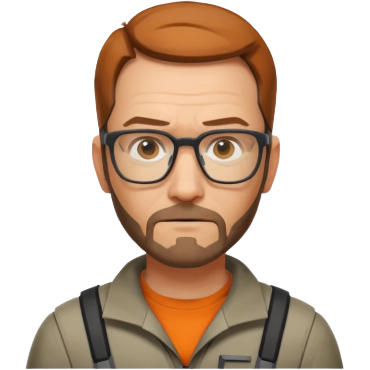 gordon freeman 100 100px without helmet emoji