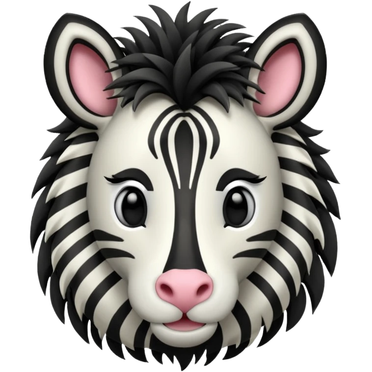 Zebra face should be facing the front emoji