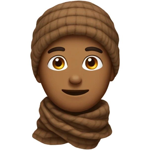 just a brown scarf  emoji