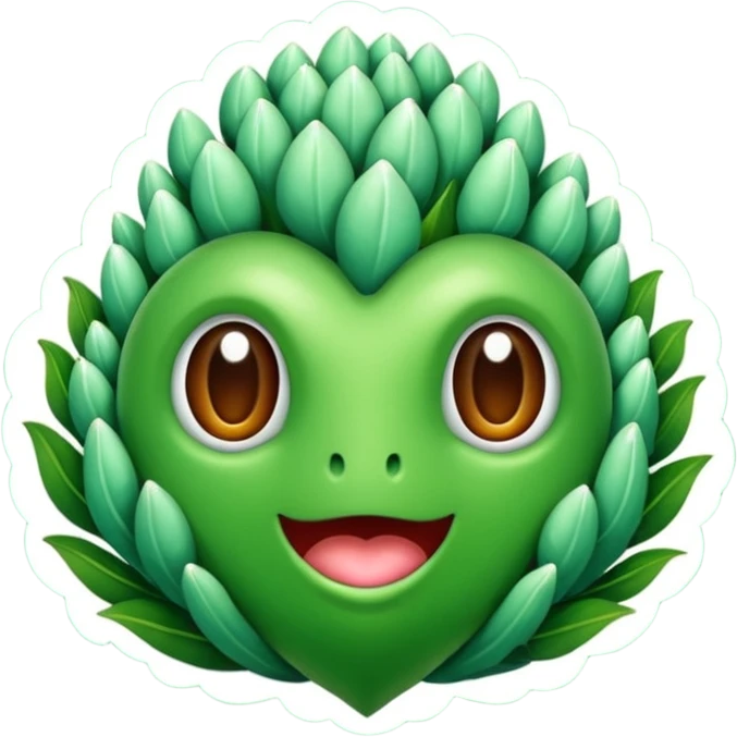 Crea un emoji de cogollo emoji