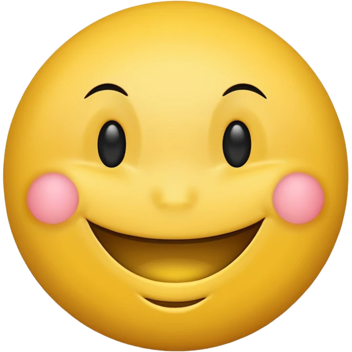 Circle smiley character  emoji