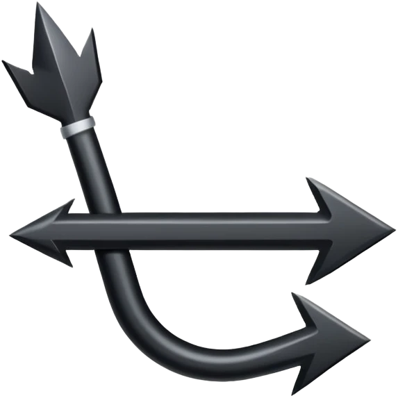 puncture line with arrow emoji