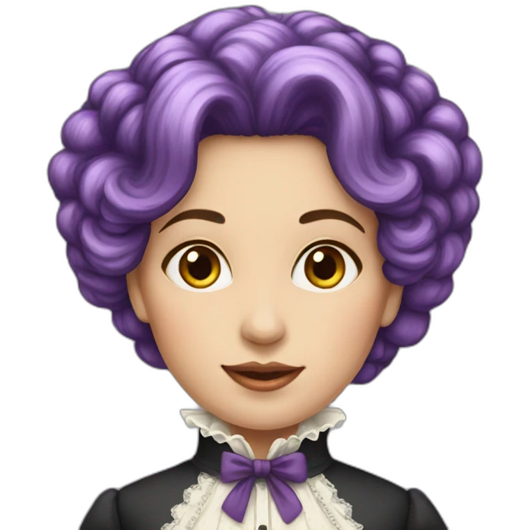 purple-hair-victorian-lady emoji