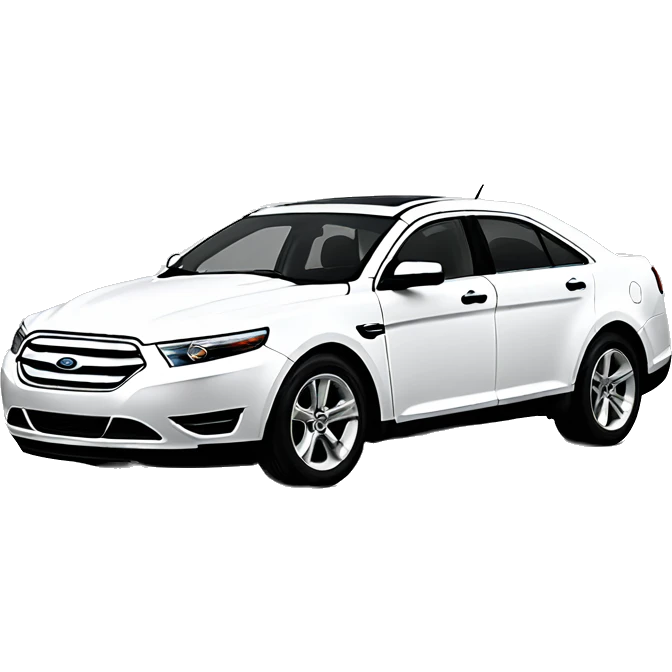 White Ford taurus 2013 emoji