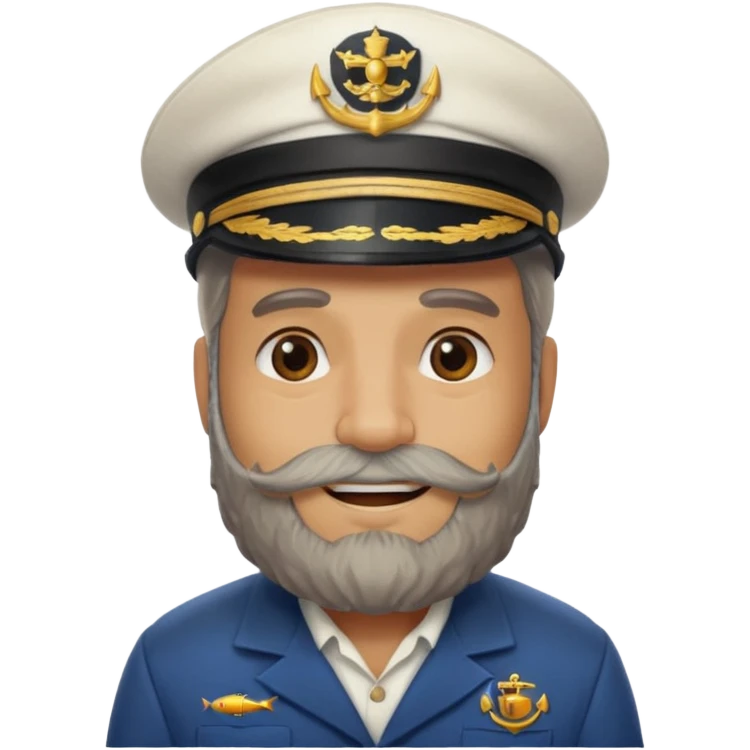 bearded fish ship captain emoji