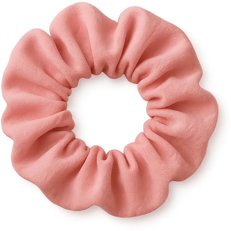 pink scrunchie emoji