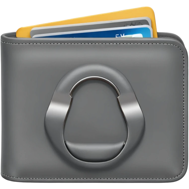 grey open empty wallet emoji