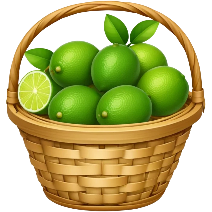 lime in basket emoji