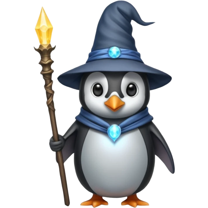 Penguin Wizard emoji