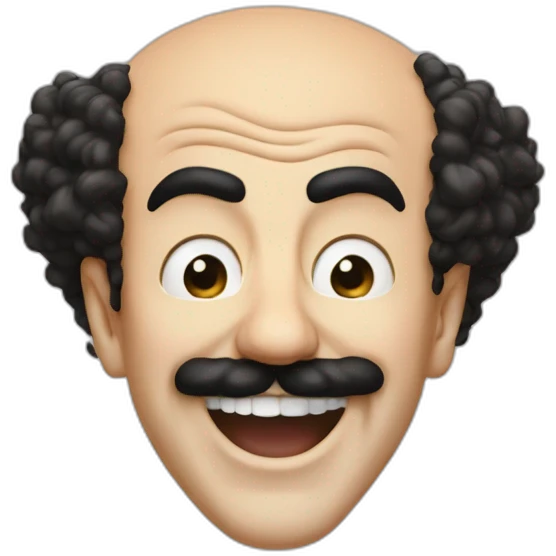 borat laughing, tears down his face emoji