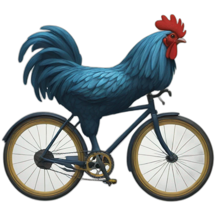 coq sur velo emoji