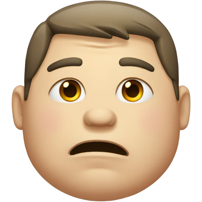 Fat guy crying emoji