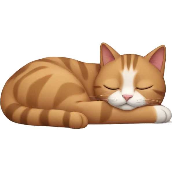 Cat sleeping  emoji