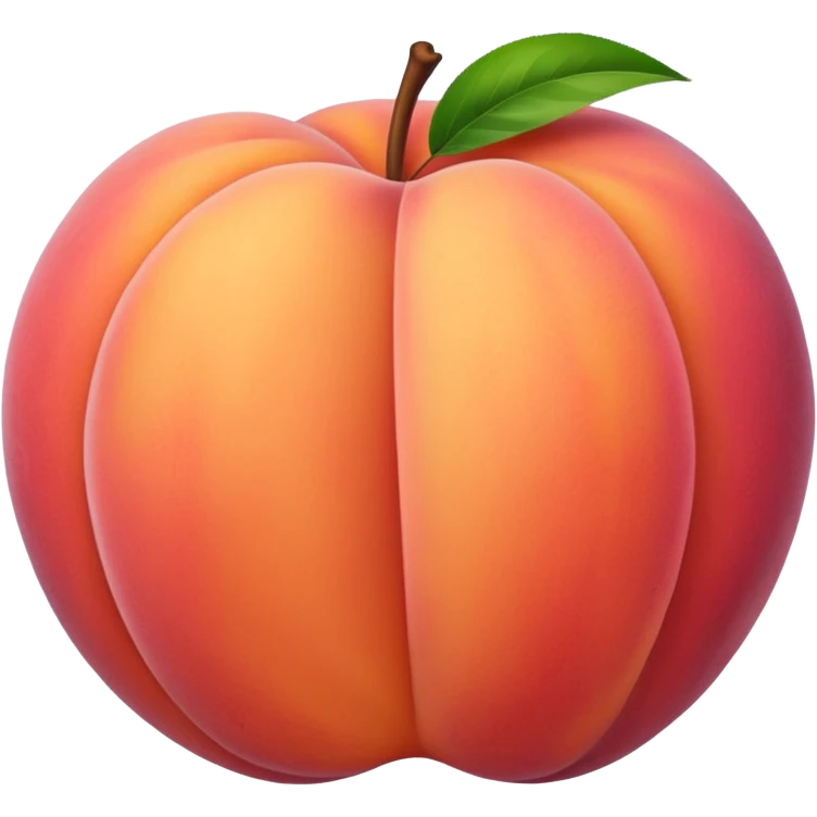 Peach with deep line  emoji
