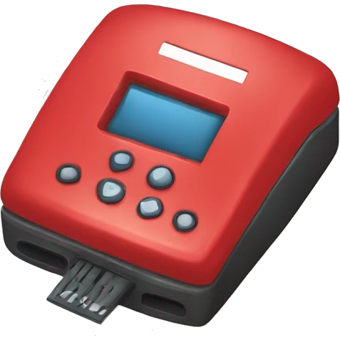 Red hart modem  emoji