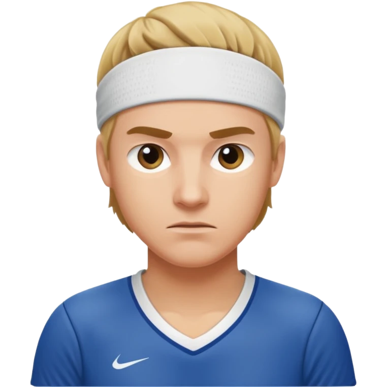 tennisplayer with sweatband emoji
