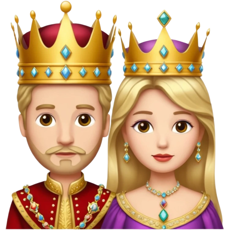 king and queen crown emoji