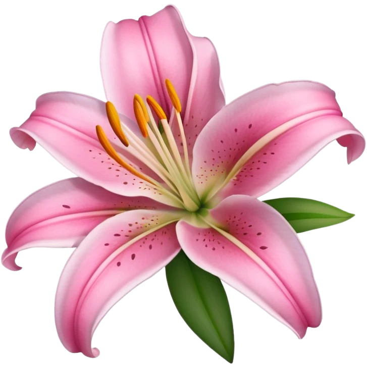 pink lily emoji