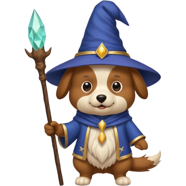 Dog wizard emoji
