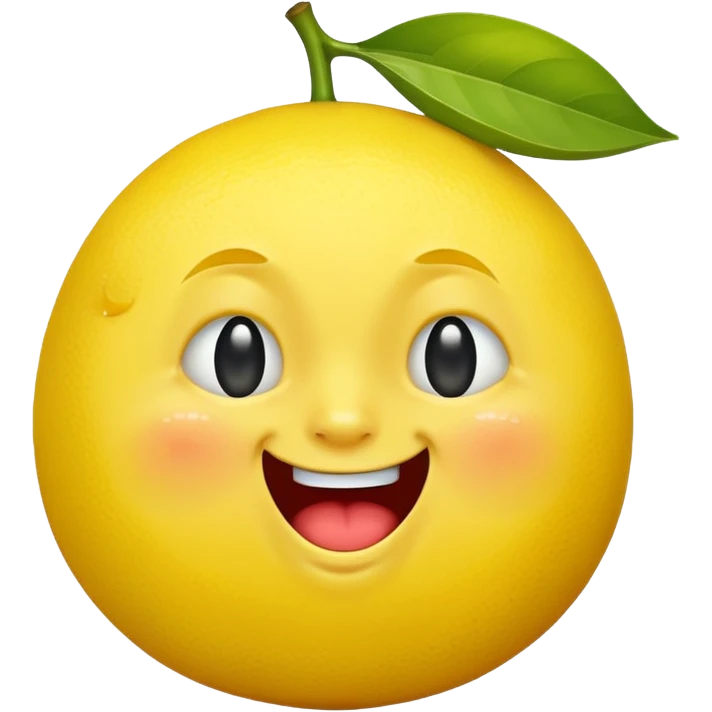 Lemon emoji with a crying laughing face emoji