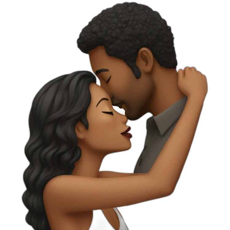 couple kissing emoji