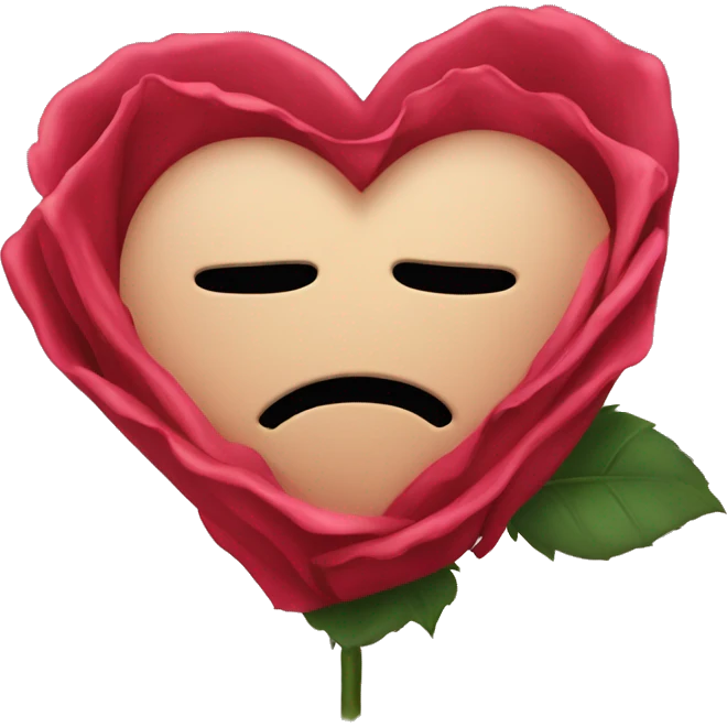 Love you rose , goodnight sign emoji