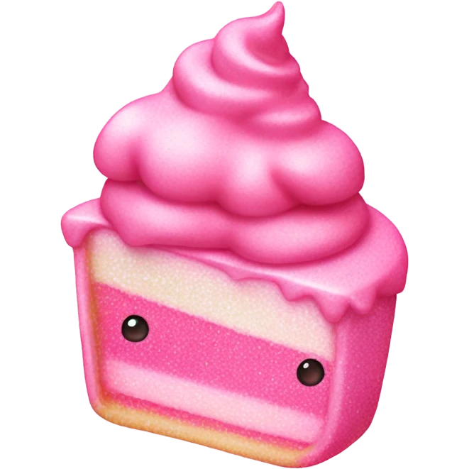 sparkly pink harajuku dessert emoji