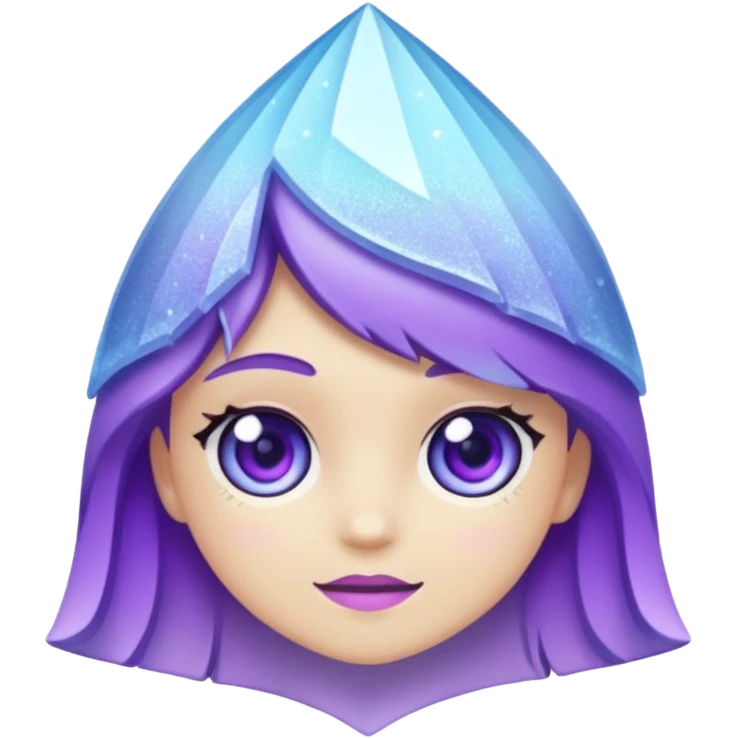 glitter frost cian and purple emoji