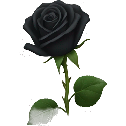 Black rose emoji