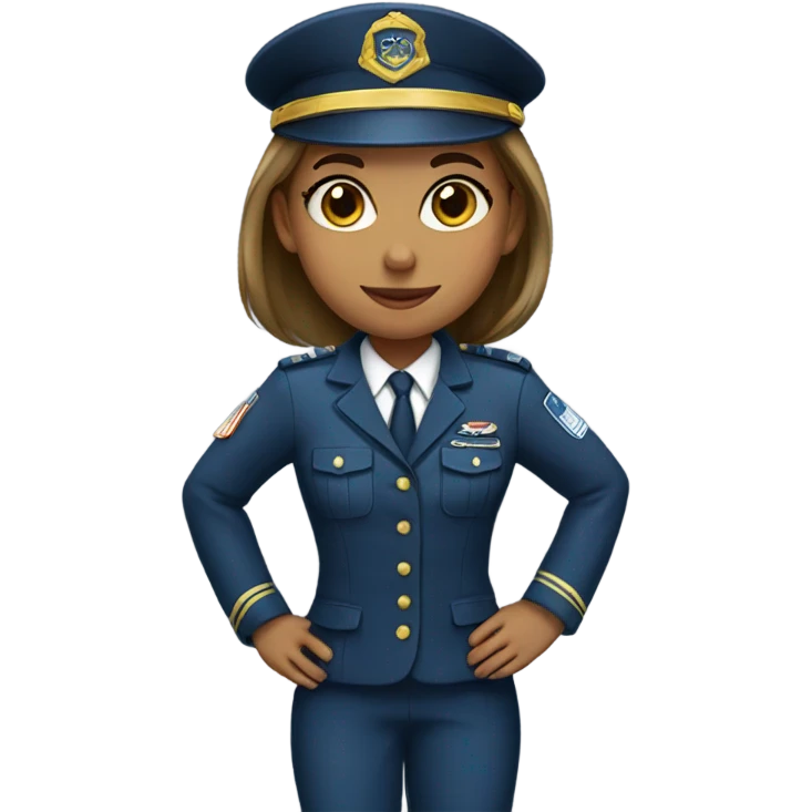 Girl with uniform  emoji