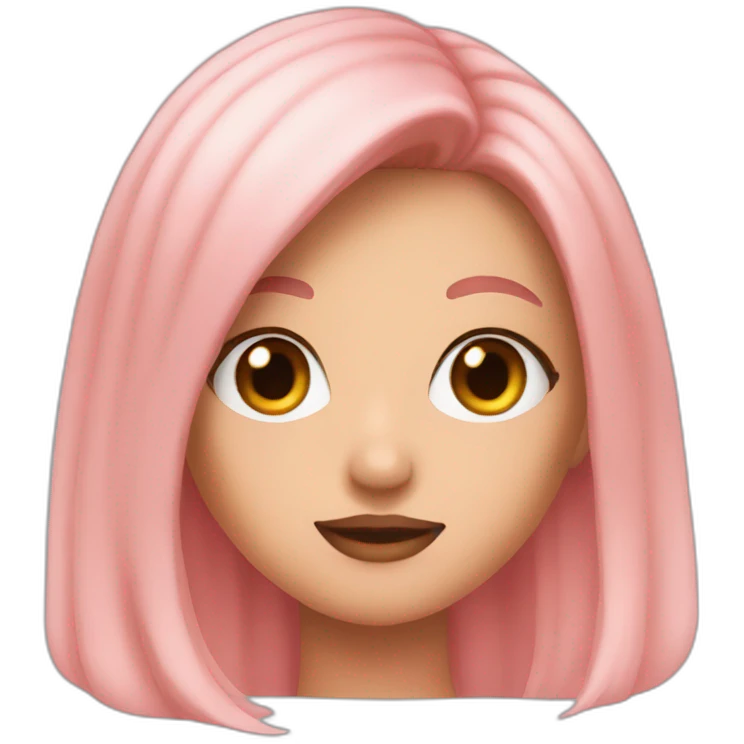 female emoji looking like rosé from blackpink emoji