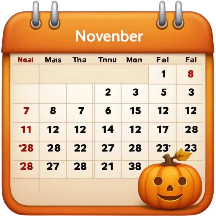 emoji del mese di novembre emoji