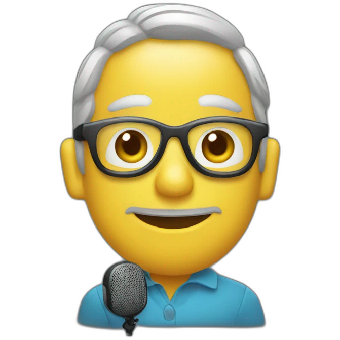 Locutor de radio emoji