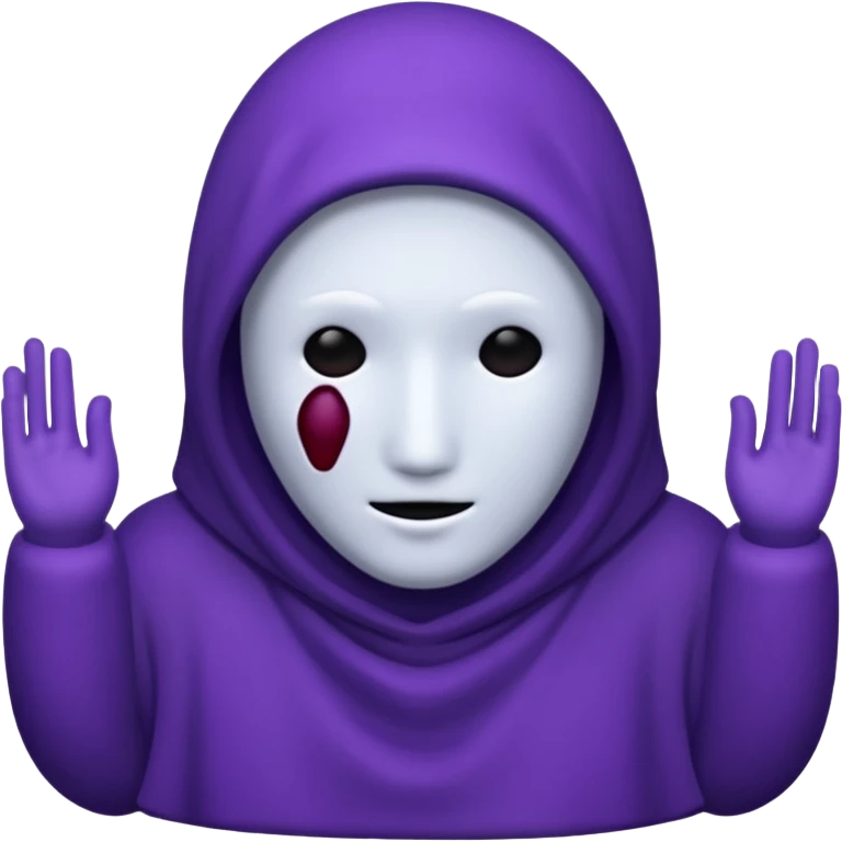 purple person no face emoji