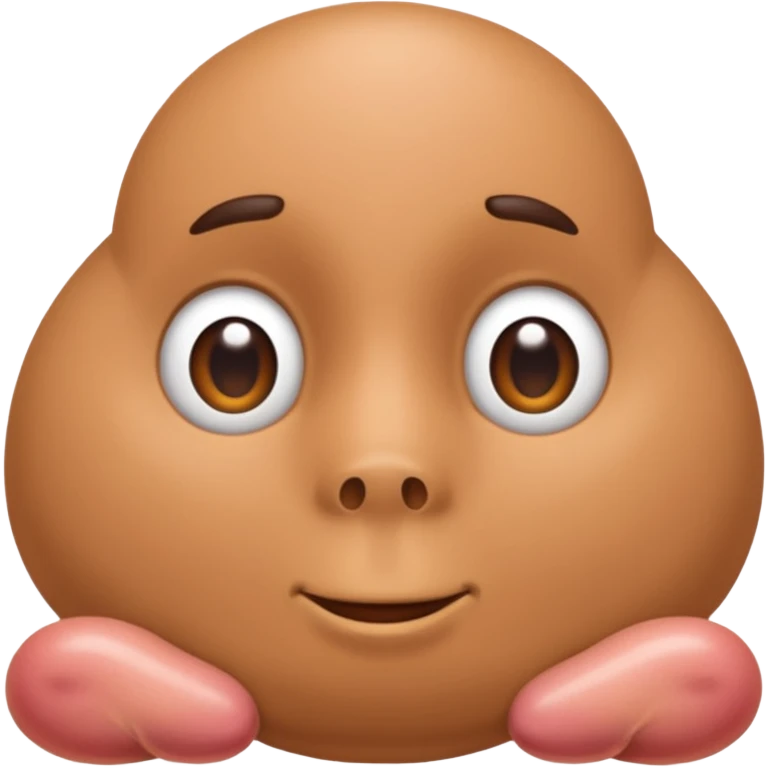 A close up of between a man's legs, a dick sticking out and balls too emoji
