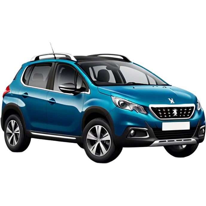 Peugeot 2008 couleur bleu émeraude foncé emoji