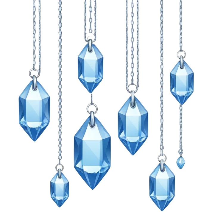 Hanging crystals emoji