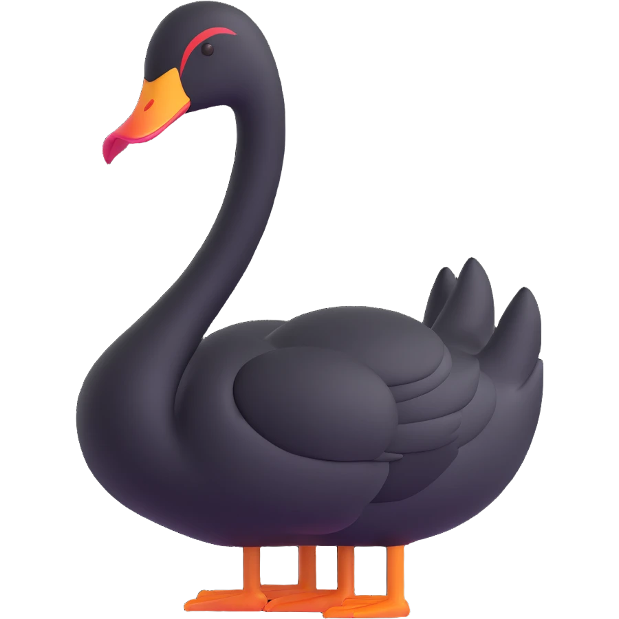 black swan emoji