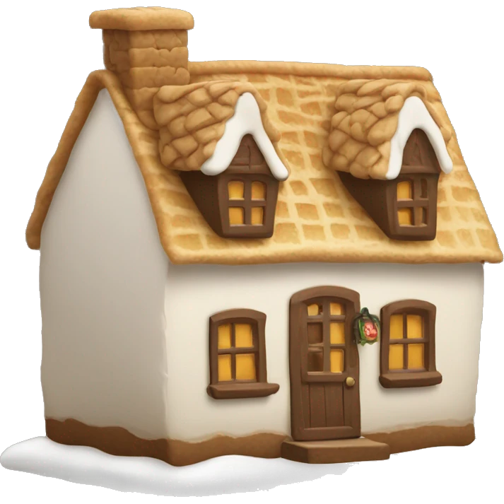 gingearbread house emoji