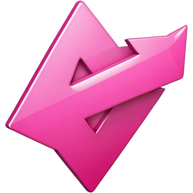 Pink arrow pointing down emoji