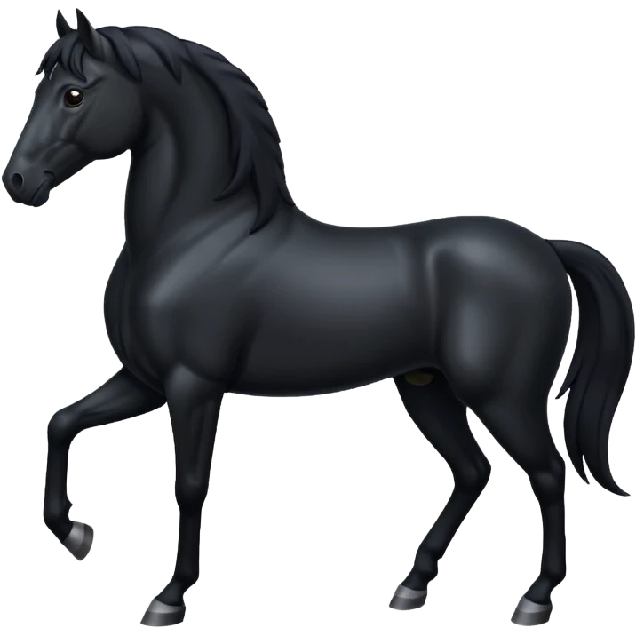 Black horse  emoji 🐎 emoji