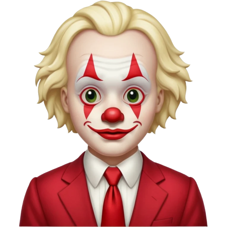 Clown with oversized red tie emoji