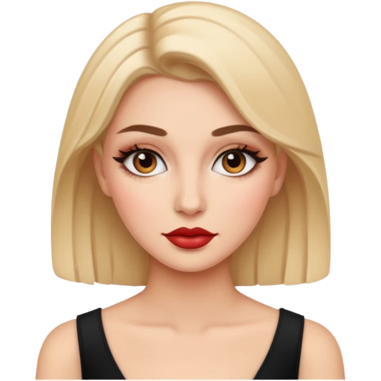 Dama con maquillaje emoji