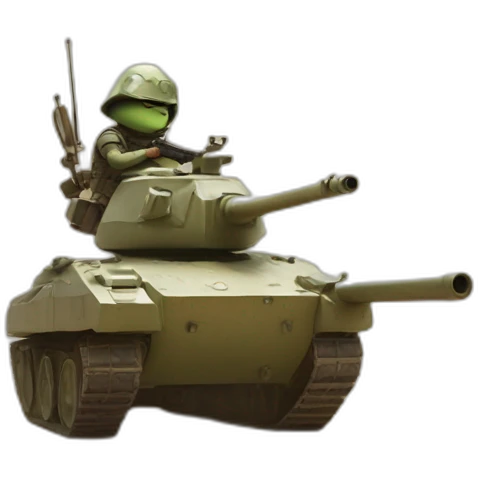 grogu shooting a tank emoji